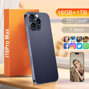 I16ใหม่ล่าสุดสมาร์ทโฟน Pro 5G ดีคาคอร์16GB 1TB 7.3 "กล้อง108MP HD 65W ชาร์จเร็ว Snapdragon 800 SERIES แอนดรอยด์14 - Product Image 1