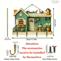 Décoration murale en bois 2D pour intérieur : petite plaque décorative légère à suspendre, idéale pour collectionneurs et amoureux de la décoration intérieure.