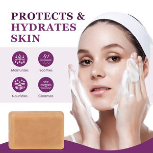 Etiqueta privada 100g cara y cuerpo piel brillo hidratante eczema jabón Natural hecho a mano jabón <span class=keywords><strong>artesanal</strong></span> ideal para piel seca - Product Image 5