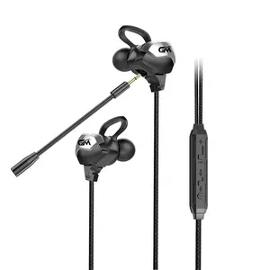 Toptan g3000 oyun kulaklık-G3000 yeni 3.5mm oyun Stereo kulaklık kulak kulaklık mikrofon mikrofon kablolu oyun kulaklığı kulaklık