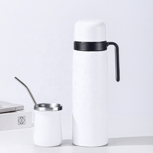 Termo para Yerba Mate, Botella Aislada al Vacío, Juego de Termo con Taza de Acero Inoxidable, Verde Mate - Product Image 6