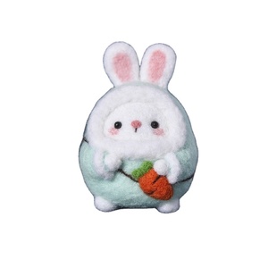 Feutre <span class=keywords><strong>de</strong></span> laine Piquer Fun DIY Matériel Paquet À La Main À La Main <span class=keywords><strong>Petit</strong></span> Animal Cadeau <span class=keywords><strong>Lapin</strong></span> - Product Image 5
