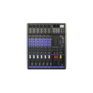 großhandel audio mixer konsole fabrikverkauf 6 kanal audio konsole mixer soundprozessor usb dj controller bx6 tragbar