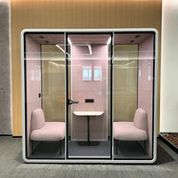 Cabine de bureau insonorisée, cabine téléphonique, studio acoustique musical, pod de réunion, pavillon d'isolation phonique