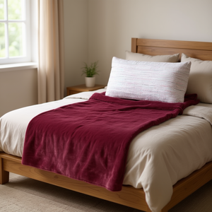 Manta de Felpa Ligera Tinto Vianney, Rectangular, para Todas las Estaciones, Estilo Minimalista - Product Image 2