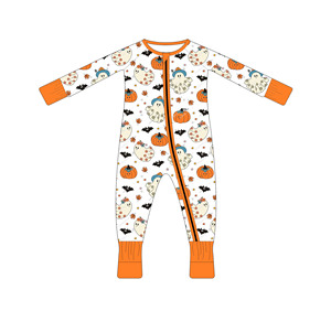 <span class=keywords><strong>Ropa</strong></span> de bebé de bambú ecológica para <span class=keywords><strong>Halloween</strong></span>, mono con cremallera y <span class=keywords><strong>ropa</strong></span> de dormir, pijamas al por mayor - Product Image 5