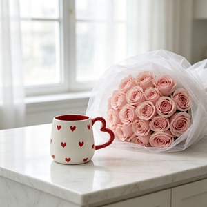 Mug en céramique <span class=keywords><strong>bicolore</strong></span> avec intérieur rouge, motif chien <span class=keywords><strong>teckel</strong></span> 3D et cœur en relief, logo personnalisé accepté, tasse à café et à eau, vente en gros - Product Image 2