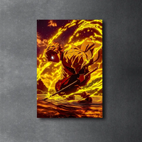 Affiche d'anime personnalisée, enseigne au néon LED, impression UV, acrylique, art mural 3D, lumière au néon pour la décoration de la maison et de la chambre