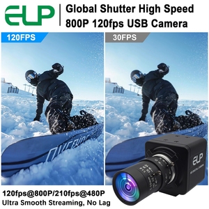 Elp toàn cầu màn trập đơn sắc HD <span class=keywords><strong>Webcam</strong></span> 640fps 120p 420fps 240p 210fps 480p 120fps 800p tốc độ cao máy ảnh USB2.0 Hướng dẫn sử dụng tập trung - Product Image 2