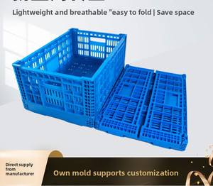 Klappbarer Kunststoffkorb für Frisches Gemüse und Obst, Präsentations- und Lieferbox, Supermarkt-Aufbewahrung, Stapelbare Kühlketten-Umschlagbox - Product Image 5