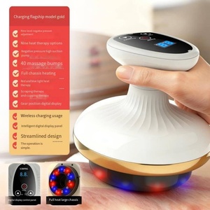 Electric Waist Shaping Cupping Machine 6-Level <b>Heating</b> <b>USB</b> Rechargeable ABS Stainless Steel for Vacuum Therapy Massager - Product Image 3