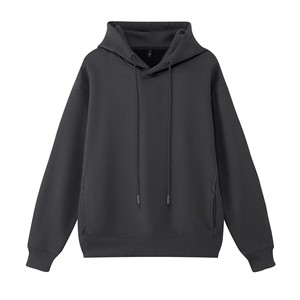 Pull à capuche rétro en coton à <span class=keywords><strong>poils</strong></span> <span class=keywords><strong>longs</strong></span> pour femme, couleur unie, manches amples, style chemise - Product Image 5