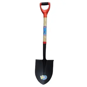 Combination Suit Farming Shovel Garden Shovel Travel Tool Wooden Handle Round Shovel