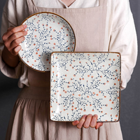 Service de table en porcelaine, 6 pièces, service de vaisselle blanche en céramique pour cadeau