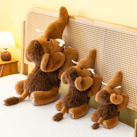 Peluche de mamouth simulée, oreiller, jouet en peluche, poupée, cadeau d'anniversaire, peluches personnalisées, animaux en peluche en gros