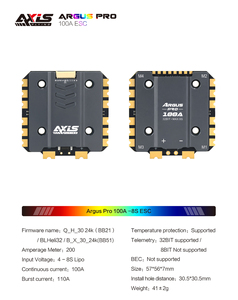 Axisflying Argus pro100a 4-in-1 <span class=keywords><strong>ESC</strong></span> Kit F405/f722 điều khiển chuyến bay Bo mạch chủ Racing chéo Phụ kiện cho FPV bay không người lái kim loại - Product Image 6