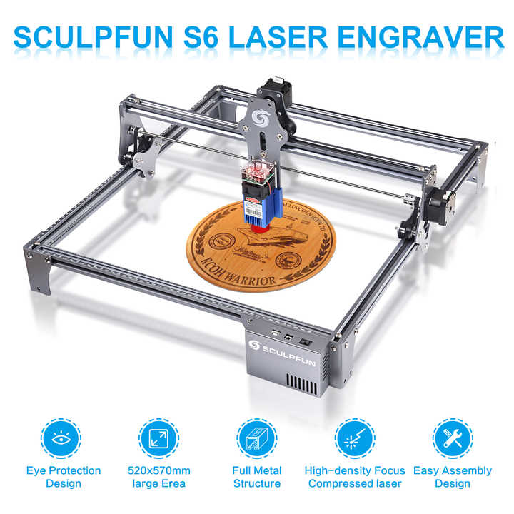 SCULPFUN レーザープリンター 本体　カット、彫刻できます Amazon.co.jp: SCULPFUN S9 彫刻機、カッター、超微細ビーム整形