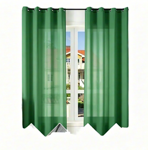 Rideaux à œillets semi-transparents de couleur unie avec motif intégral et ombrage <span class=keywords><strong>OMD</strong></span>&OME - Product Image 2