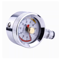 Manomètre antichoc en acier inoxydable MC BZY60 avec protection sismique, 60MPa 80MPa, connecteur mâle, double aiguille