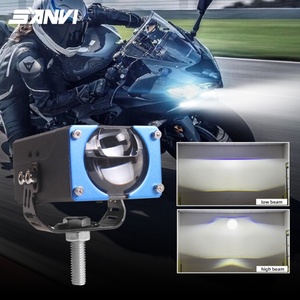 S101 Ip67 12V 68W Auxiliary Bi-Led Grill <b>Projector</b> Spotlight for Offroad Vehicle Suv Truck External Grille <b>Light</b> - Product Image 1