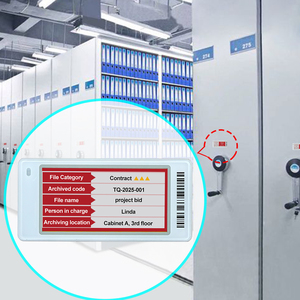 Écran type papier électronique pour la gestion des fichiers, étiquette d'armoire à encre électronique basse consommation, gestion des documents et des actifs pour solution de bureau intelligent - Product Image 1