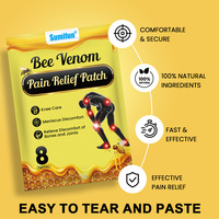 Patch antidouleur pour les articulations à l'extrait de venin d'abeille, pansement naturel à base de plantes chinoises pour le soin des genoux, autocollant médical, 8 pièces/sac, certifié NDC