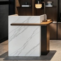 Comptoir de caisse pour salon de beauté, comptoir de bar pour magasin de vêtements, bureau de réception de salon à vendre en gros