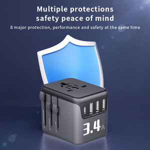 Phổ đa màu du lịch Adapter quốc tế đa cắm chuyển đổi di động mở rộng ổ cắm cho tất cả các điểm đến cho - Product Image 2