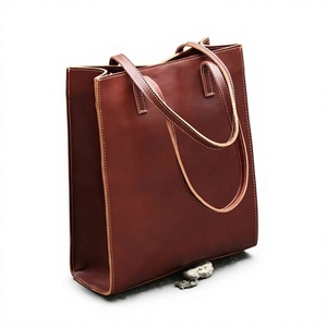 Women's Accessories Fashionable Genuine Leather Purse Eco Friendly Solid Design handbags brown Color Wholesale Price - Product Image 1