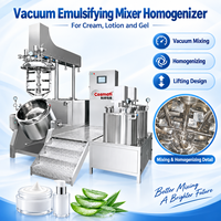 Machine de fabrication de crème cosmétique, homogénéisateur émulsifiant sous vide, mélangeur de type levant pour la production de lotions et de gels