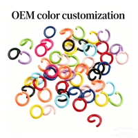 Anneaux de saut ouverts en métal coloré pour bijoux, accessoires pour fabrication de collier et boucles d'oreilles, à faire soi-même, DIY, pièces