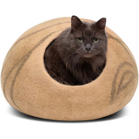 Lit pour chat en laine mérinos 100% faite à la main, de qualité supérieure, chaud, confortable, styles modernes et classiques, dessins animés, toutes saisons