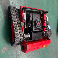 Promotion : Livraison Rapide - Tondeuse à Gazon Zéro Turn 550 mm Télécommandée sur Chenilles pour Terrains de Golf