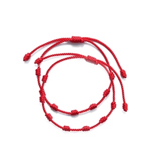 Pulseira amuleto 2021 de amizade ajustável, bracelete com 7 pontas feita à mão, correia de amuleto de boa sorte - Product Image 3