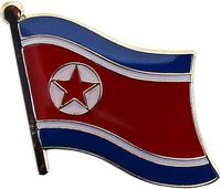 Badge drapeau de la Corée du Nord en alliage de zinc, épingle pour la décoration des vêtements, procédé de goutte de colle, artisanat métallique