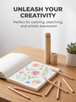 Lot de 12 crayons de couleur en bois naturel, hexagonaux, en tube de papier kraft, non toxiques, pour enfants, cadeau, logo personnalisé, vente en gros, OEM