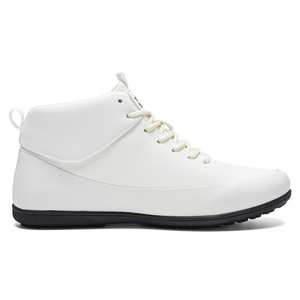 Botas Casuales Impermeables Blancas de Caña Alta para Hombre, Botas de Tobillo con Cordones Antideslizantes y Resistentes al Desgaste - Product Image 5