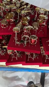 Muziek Home Decor Mini Muziek Cadeau Frame 5-Drum Decoratie Mini Drumstel