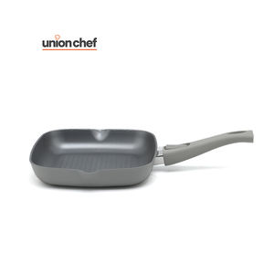 Poêle à griller personnalisée avec poignée <span class=keywords><strong>amovible</strong></span> Poêle à frire antiadhésive en aluminium Granit Ustensiles de cuisine pour viande poisson légumes - Product Image 2