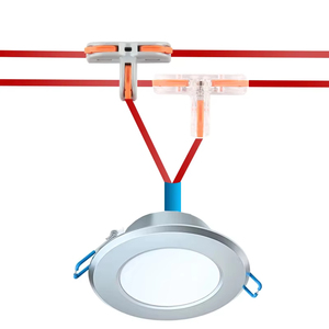 ขั้วต่อสายไฟแบบเสียบชนิด T 1 ขั้ว แบบสปริง สำหรับสายไฟฟ้าขนาด 11-20 AWG สีแดง - Product Image 2