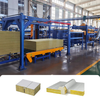 Ligne de production de panneaux sandwich en laine de roche pour toiture, équipement de contrôle PLC