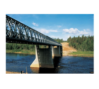 Pont Bailey en acier compact à double voie de haute qualité, directement de l'usine, avec soudure légère, norme ASTM, modèle 200