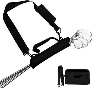 Sac de golf portable avec logo personnalisé, léger, à bandoulière, pour entraînement sur le terrain, voyage, pliable, sac de golf du dimanche - Product Image 5