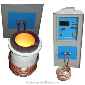 Induction heating coil for electric induction melting furnace