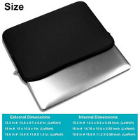 Housse pour ordinateur portable en néoprène résistant de 15,6 pouces, étui pour ordinateur portable, pochette pour tablette, sacoche de transport