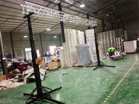 Soporte de manivela de elevación al aire libre 6M Truss vertical Outriggers Line Array Speaker Hand Crank