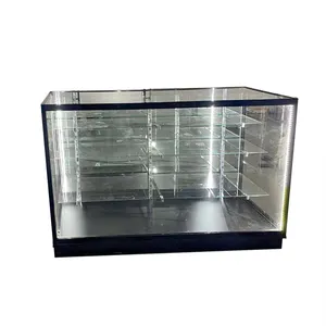 Nieuwe Design Speelgoedcollectie Winkel Display Aluminium Frame Glazen Vitrine