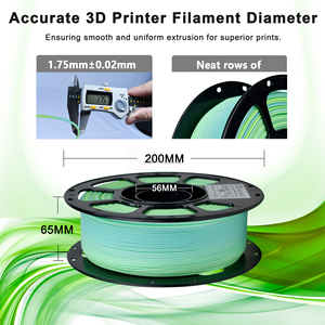 Filamento PLA+ de Doble Color Amarillo y Azul con Acabado Mate IBOSS para Impresión 3D, Baja Distorsión, 1.75mm, Impresión de Alta Velocidad para Diseño Creativo - Product Image 2