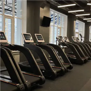 Ganas Alat Olahraga Mewah Komersial Tugas Berat Treadmill Berjalan Listrik Mesin Latihan Lari Treadmill Bermotor