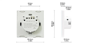 HOT EU 1/2/3/4 Gang Tuya Smart Switch Light Alexa Voice <strong>Control</strong> Touch Glass Wall Wireless WiFi Electrical Switch - Product Image 6
